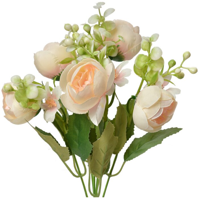 Clayre & Eef 6PL0368 Decoración rama con flores 15x13x33 cm