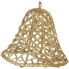 Clayre & Eef 65791 Colgante decorativo Campana color oro Ø 11x11 cm