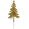 Clayre & Eef 65800 Decoración Árbol de Navidad Oro 17x8x37 cm