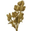 Clayre & Eef 65803 Decoración Rama con Flores Oro 10x8x35 cm