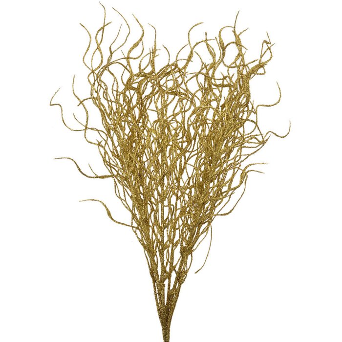 Clayre & Eef 65805 Decoración Rama color oro 9x6x48 cm