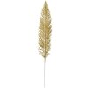 Clayre & Eef 65806 Hoja decorativa de plástico dorado 7x1x45 cm