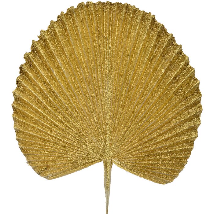 Clayre & Eef 65807 Hoja decorativa oro 25x1x36 cm