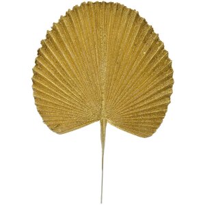 Clayre & Eef 65807 Hoja decorativa oro 25x1x36 cm