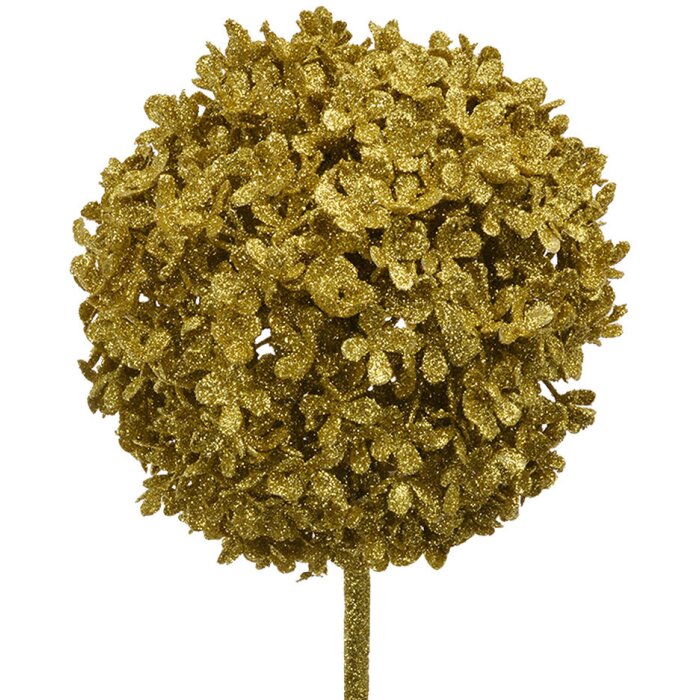 Clayre & Eef 65816 Bola de Decoración Navideña Color Dorado 16x16x70 cm