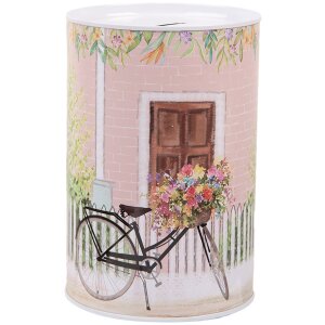 Clayre & Eef 6BL0155 Hucha Rosa Retro Ø 10x15 cm