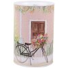 Clayre & Eef 6BL0155 Hucha Rosa Retro Ø 10x15 cm