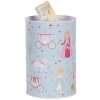 Clayre & Eef 6BL0160 Hucha estilo rústico azul Ø 10x15 cm