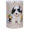 Clayre & Eef 6BL0161 Hucha Perro Flores Ø 10x15 cm