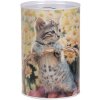 Clayre & Eef 6BL0162 Hucha motivo gato Ø 10x15 cm