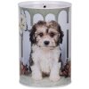 Clayre & Eef 6BL0163 Hucha Perro Ø 10x15 cm Blanco Marrón
