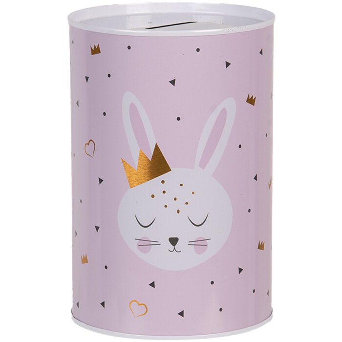 Clayre & Eef 6BL0164 Hucha Conejito Rosa Ø 10x15 cm