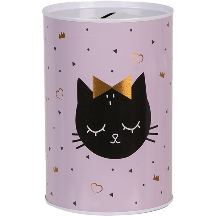Clayre & Eef 6BL0166 Hucha Gato Rosa Ø 10x15 cm