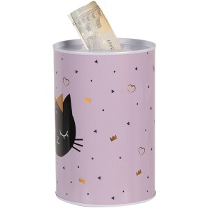 Clayre & Eef 6BL0166 Hucha Gato Rosa Ø 10x15 cm