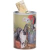 Clayre & Eef 6BL0168 Hucha motivo gato Ø 8x13 cm estilo country