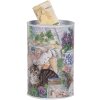 Clayre & Eef 6BL0169 Hucha estilo campestre motivo gato Ø 8x13 cm