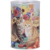Clayre & Eef 6BL0170 Hucha motivo gato Ø 8x13 cm estilo country
