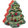 Clayre & Eef 6BL0154 Lata Árbol de Navidad Verde Rojo 15x18x7 cm