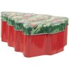 Clayre & Eef 6BL0154 Lata Árbol de Navidad Verde Rojo 15x18x7 cm