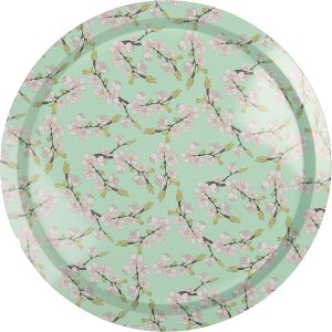 Clayre & Eef 6BL0181 Bandeja Ø 32 cm verde...