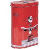 Clayre & Eef 6BL0190 Caja de Lata Roja 14x8x19 cm Estilo Campestre