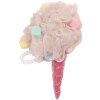 Clayre & Eef 65969P Esponja de Ducha Mango Unicornio Rosa Ø 10x18 cm