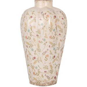 Clayre & Eef Jarrón 6CE1937L Beige Rosa...