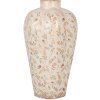 Clayre & Eef Jarrón 6CE1937L Beige Rosa Ø 24x40 cm Cerámica Estilo Campestre