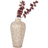 Clayre & Eef Jarrón 6CE1937L Beige Rosa Ø 24x40 cm Cerámica Estilo Campestre