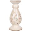 Clayre & Eef 6CE1945M Portavelas Cerámica Beige Rosa Ø 12x26 cm