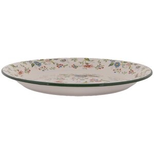 Clayre & Eef 6EM0005 Plato decorativo esmaltado...