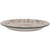 Clayre & Eef 6EM0005 Plato decorativo esmaltado Ø 30 cm Beige Verde Vintage