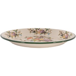 Clayre & Eef 6EM0006 Plato Decoración Esmalte...