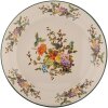 Clayre & Eef 6EM0006 Plato Decoración Esmalte Beige Verde Ø 30 cm