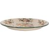 Clayre & Eef 6EM0006 Plato Decoración Esmalte Beige Verde Ø 30 cm