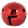 Clayre & Eef 6Y5726S Campana decorativa Ø 5x4 cm roja estilo campestre
