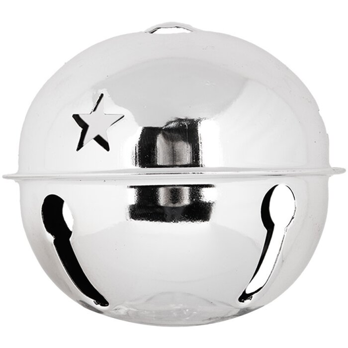 Clayre & Eef 6Y5727S Campana decorativa color plata Ø 5x4 cm Estilo campestre