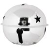 Clayre & Eef 6Y5727S Campana decorativa color plata Ø 5x4 cm Estilo campestre