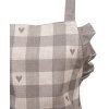 Clayre & Eef LVT41KG Delantal Infantil Estilo Campestre Beige Gris 56x48 cm