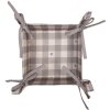 Clayre & Eef LVT47G Panera Algodón Beige Gris 35x35x8 cm Cuadrada