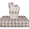 Clayre & Eef LVT50G Panera Algodón Gris Beige Ø 15x16 cm Redonda