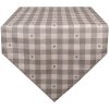 Clayre & Eef LVT65G Traves de Mesa en Algodón Beige Gris 50x160 cm Country style