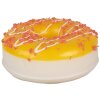 Clayre & Eef 65982 Decoración Donut Plástico Amarillo Ø 8x3 cm