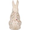 Clayre & Eef 6CE1958L Cerámica Decorativa Conejo 16x12x28 cm Beige Rosa