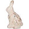 Clayre & Eef 6CE1958M Conejo Decorativo Cerámica Beige Rosa 13x10x21 cm