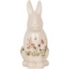 Clayre & Eef 6CE1959L Conejo Decorativo Beige Rosa 16x12x28 cm
