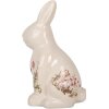 Clayre & Eef 6CE1959L Conejo Decorativo Beige Rosa 16x12x28 cm