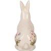 Clayre & Eef 6CE1959M Conejo Decorativo Cerámica Beige Rosa 13x10x21 cm