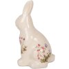 Clayre & Eef 6CE1959M Conejo Decorativo Cerámica Beige Rosa 13x10x21 cm