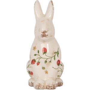 Clayre & Eef 6CE1960L Conejo Decorativo Beige Rojo...